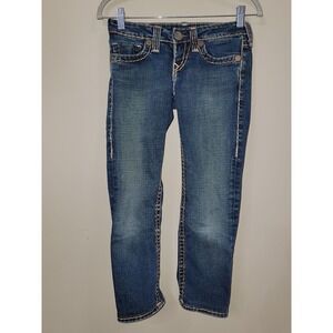 True Religion Joey Super T Jeans Womens Size 25 Bootcut Medium Wash